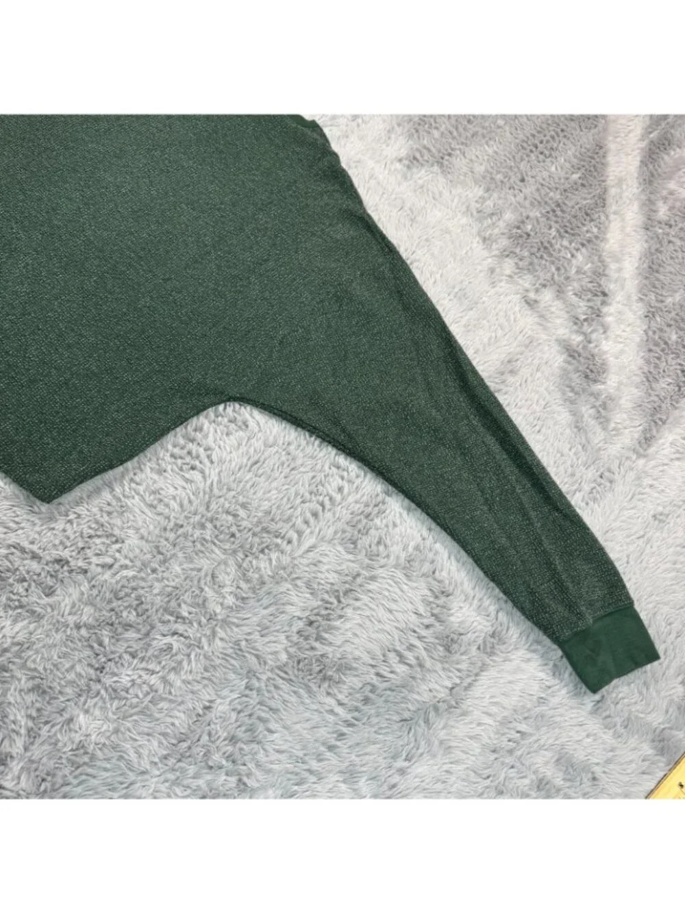Nike T-Shirt Women's S Green Cotton Cropped Performance Speckled Running Gym
